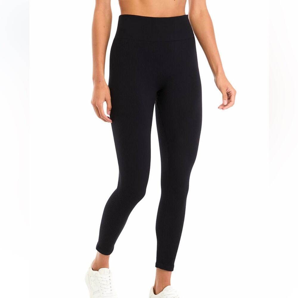 Faded Glory Classic Black Ribbed Leggings